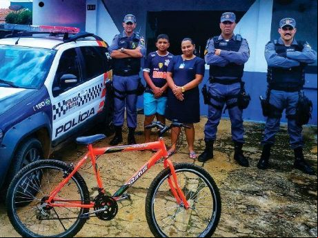 PM recupera bicicleta furtada e entrega a dono em Nova Xavantina
