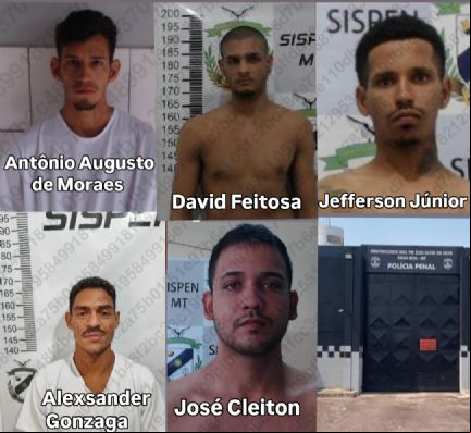 Cinco detentos fogem da Penitenci