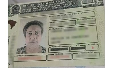 Foto da carteira de motorista poder