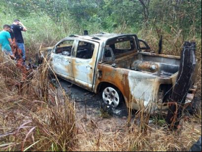 Caminhonete de casal de pecuaristas que desapareceu em Alto Boa Vista 