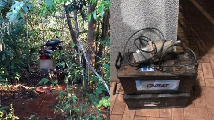 Delegacia de Roubos e Furtos recupera moto e baterias furtadas em Confresa